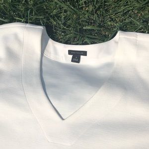 Off white V neck Ann Taylor top